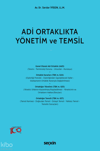 Adi Ortaklıkta Yönetim ve Temsil