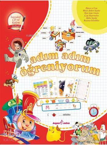 Adım Adım Öğreniyorum (5-6 Yaş); CD-ROM + Kalem