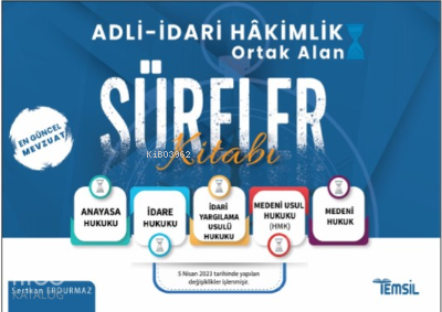 Adli - İdari Hakimlik Ortak Alan Süreler Kitabı