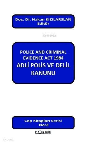 Adli Polis ve Delil Kanunu;Cep Kitapları Serisi - Police And Criminal 