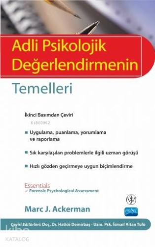 Adli Psikolojik Değerlendirmenin Temelleri - Essentials Of Forensic Psychological Assessment