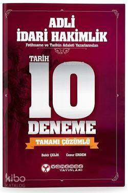 Adli ve İdari Hakim Adayları Tarih Tamamı Çözümlü 10 Deneme