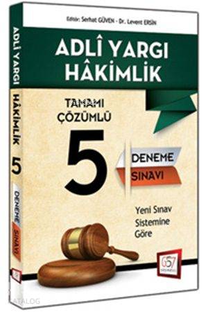 Adli Yargı Hakimliği Tamamı Çözümlü 5 Deneme Sınavı 2015