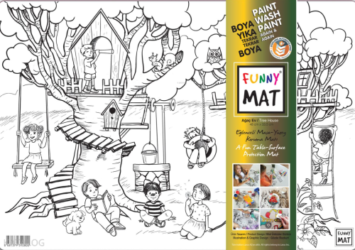 Akademi Çocuk Funny Mat - Ağaç Ev