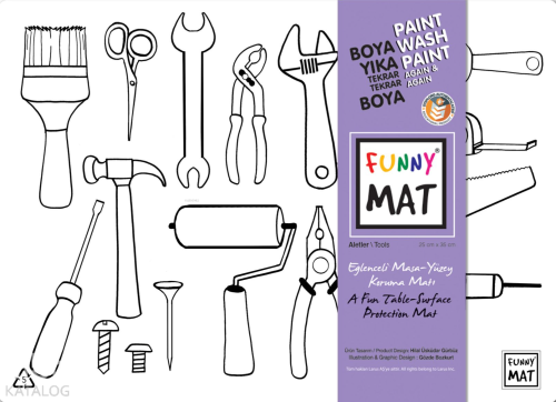 Akademi Çocuk Funny Mat - Aletler
