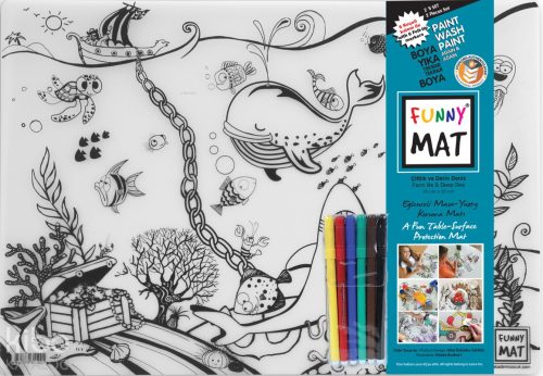 Akademi Çocuk Funny Mat - Çiftlik - Derin Deniz (6'lı Kalem)