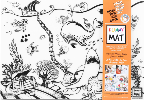 Akademi Çocuk Funny Mat - Çiftlik ve Derin Deniz