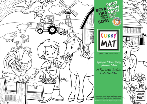 Akademi Çocuk Funny Mat - Çiftlik