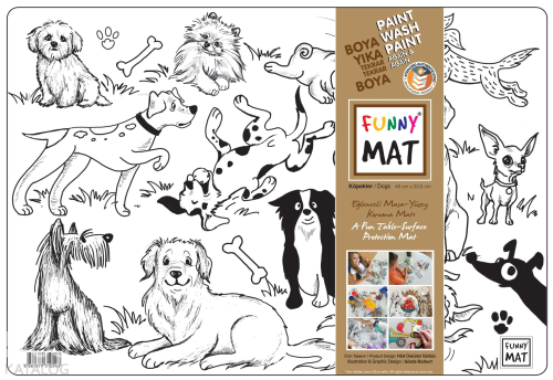 Akademi Çocuk Funny Mat - Köpekler
