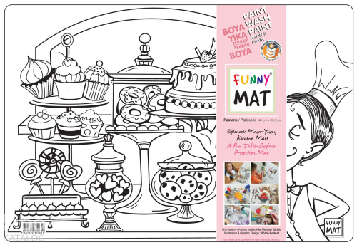 Akademi Çocuk Funny Mat - Pastane