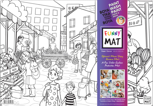 Akademi Çocuk Funny Mat - Pazar