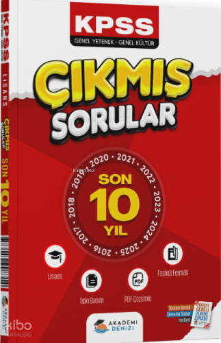 Akademi Denizi KPSS Genel Yetenek Genel Kültür Lisans Son 10 Yıl Çıkmı