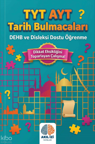 Akıl İzi Yayınları TYT-AYT Tarih Bulmacaları;Dehb ve Disleksi Dostu Öğ