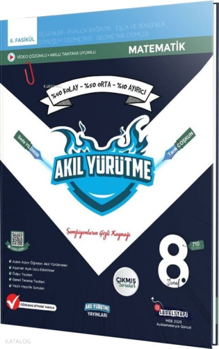 Akıl Yürütme Yayınları 8. Sınıf Üçgenler Pisagor Bağlantısı Eşitsizlik ve Benzerlik Geometrik Cisimler 6. Fasikül