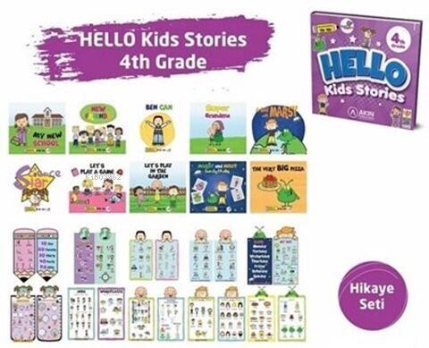 Akın Publishing Yayınları 4. Sınıf Hello Kids Stories - Kitapiks.com