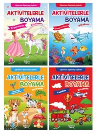 Aktivitelerle Boyama Kitabım Seti (4 Kitap)