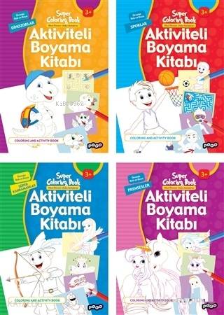 Aktiviteli Boyama Kitapları Seti (4 Kitap Takım)