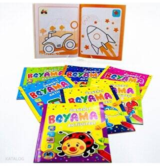 Aktiviteli Örnekli Boyama Kitabı 8 Kitap Takım