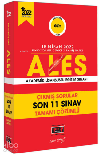 ALES Ekonomik Seri Son 11 Sınav Çıkmış Sorular (18 Nisan 2022 Sınavı Dahil)