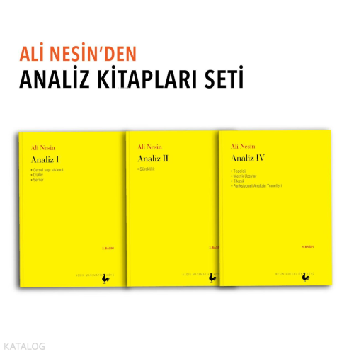 Ali Nesin'den Analiz Kitapları Seti