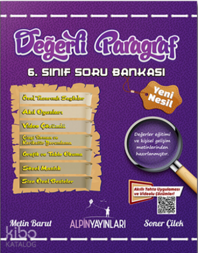 Alpin Yayınları 6. Sınıf Değerli Paragraf Soru Bankası