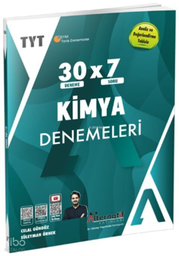 Alternatif Yayınları TYT Kimya 30 x 7 Branş Denemeleri