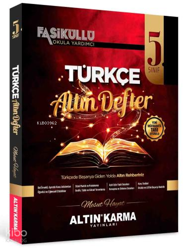 Altın Karma 5.Sınıf Türkçe Fasiküllü Altın Defter