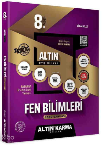 Altın Karma 8.Sınıf Fen Bilimleri Altın Etkinlikli Kazanım Soru Bankas