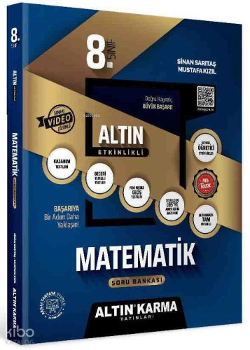 Altın Karma 8.Sınıf Matematik Altın Etkinlikli Kazanım SB