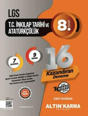 Altın Karma LGS T.C İnkilap Tarihi Ve Atatürkçülük Sarmal Deneme