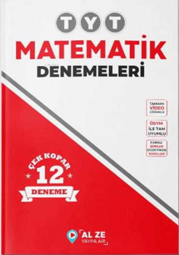 Alze Yayınları 2024 TYT Matematik Denemeleri - Kitapiks.com