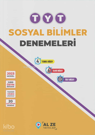 Alze Yayınları TYT Sosyal Bilimler Denemeleri