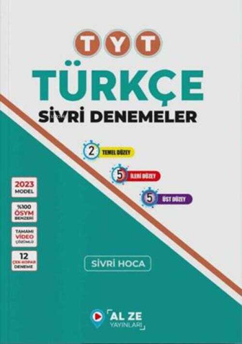 Alze Yayınları TYT Türkçe Sivri Denemeler - Kitapiks.com