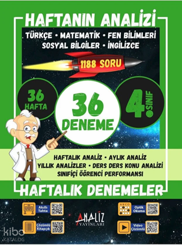 Analiz Yayınları 4.Sınıf Haftanın Analizi 36X36
