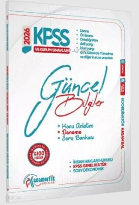 Anamorfik Yayınları 2026 Eylül KPSS Genel Kültür-Kurum Sınavları Güncel Bilgiler Konu Anlatım-Deneme-Soru Bankası
