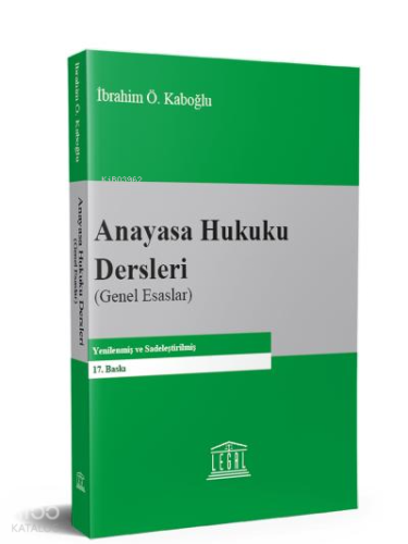 Anayasa Hukuku Dersleri (Genel Esaslar)