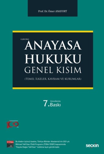 Anayasa Hukuku: Genel Kısım - Kitapiks.com