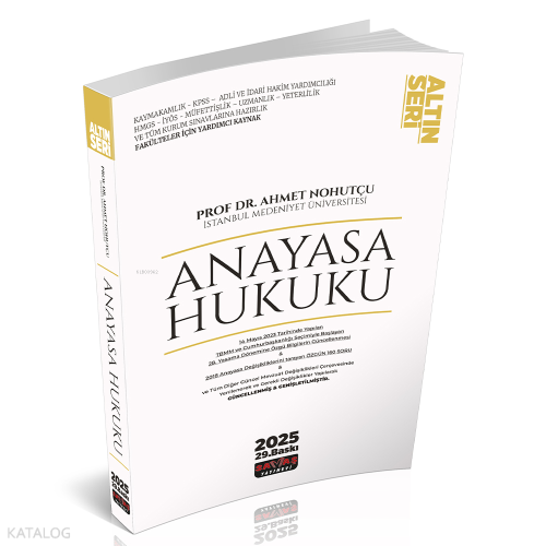Anayasa Hukuku Konu Anlatımı