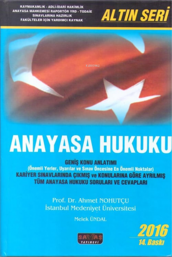 Anayasa Hukuku - Kitapiks.com