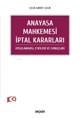 Anayasa Mahkemesi İptal Kararları - Kitapiks.com