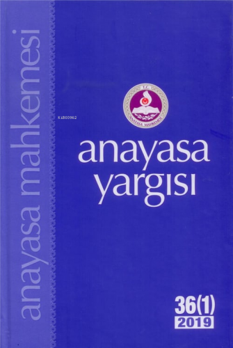 Anayasa Yargısı Dergisi 36 (1) 2019 - Kitapiks.com