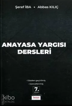 Anayasa Yargısı Dersleri