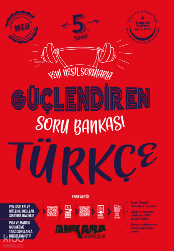 Ankara Yayıncılık 5.Sınıf Güç.Türkçe Soru Bankası 2025