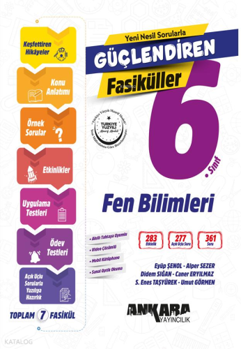 Ankara Yayıncılık 6. Sınıf Güçlendiren Fen Bilimleri Fasiküller