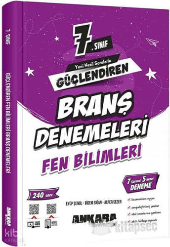 Ankara Yayıncılık 7. Sınıf Fen Bilimleri Güçlendiren Branş Denemeleri