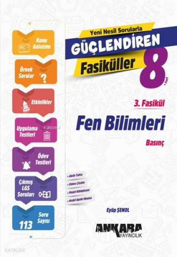 Ankara Yayıncılık 8. Sınıf Fen Bilimleri Güçlendiren 3. Fasikül