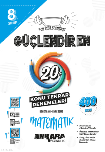8.⁠ ⁠Sınıf Güçlendiren Matematik 20'li Konu Tarama Denemesi