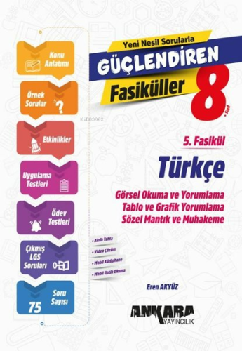 Ankara Yayıncılık 8. Sınıf Türkçe Güçlendiren 5. Fasikül