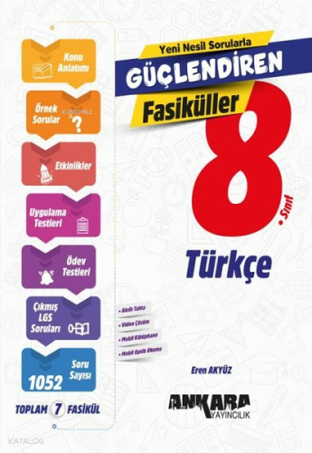 Ankara Yayıncılık 8. Sınıf Türkçe Güçlendiren SET Fasiküller
