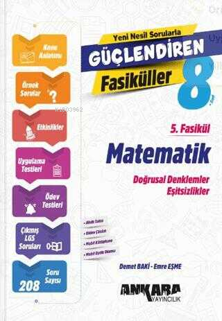 Ankara Yayıncılık Matematik Güçlendiren 5. Fasikül